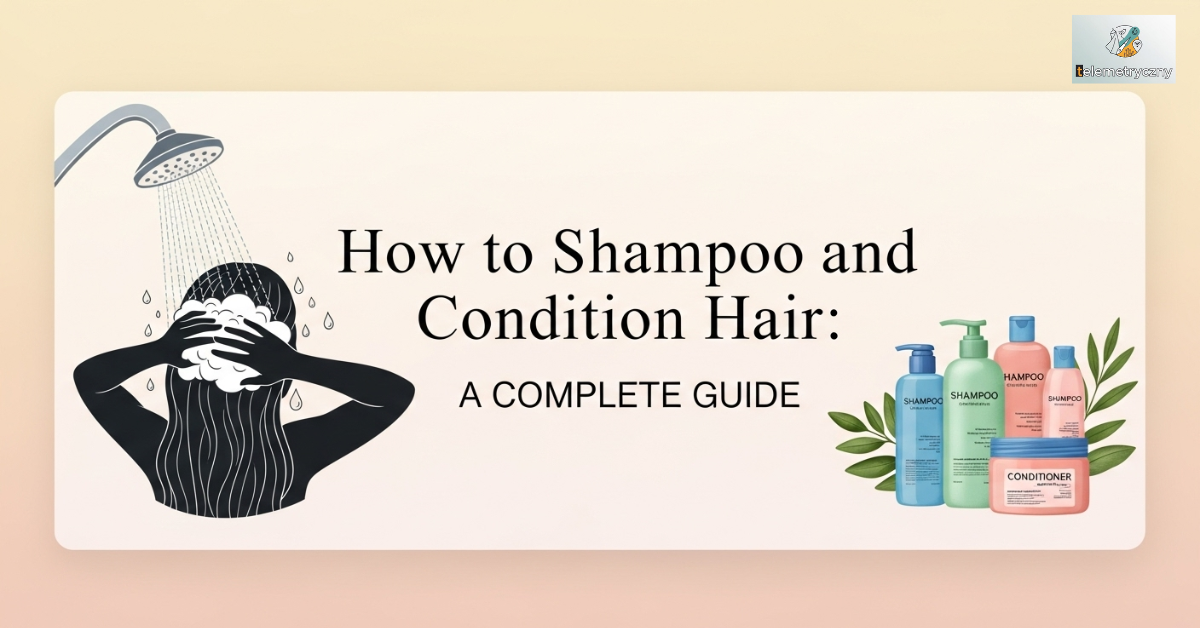 shampoo and condition hair