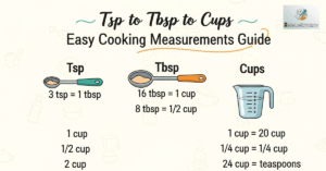 Tsp to Tbsp to Cups