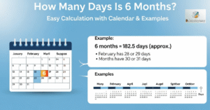 how many days is 6 months