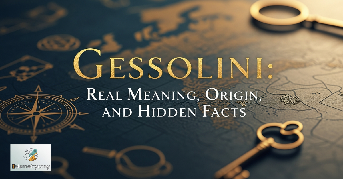Gessolini: Real Meaning, Origin, and Hidden Facts